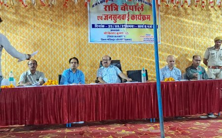 जिला कलेक्टर किशनगढ़ बास के मोठूका गांव में लगाया रात्रि चौपाल :मौके पर अधिकारियों को निर्देश दे समस्याओं का कराया समाधान