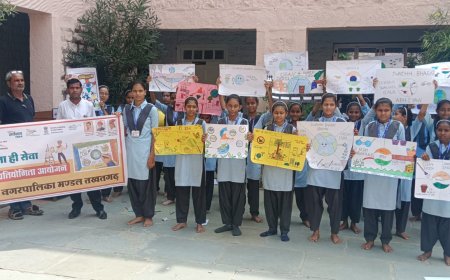 तखतगढ़, स्वभाव स्वच्छता संस्कार स्वच्छता थीम पर  हुई  चित्रकला प्रतियोगिता