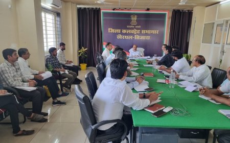 राजस्व विभाग के अधिकारियों की मासिक बैठक का हुआ आयोजन