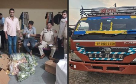 रुदावल पुलिस की बड़ी कार्यवाही: 10 लाख रुपए की तंबाकू से भरी केंट्रा की जब्त