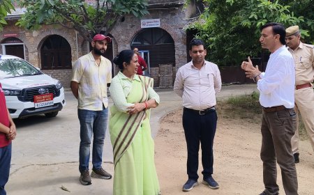 जिला कलेक्टर ने पावटा तथा विराटनगर के विभिन्न राजकीय संस्थाओं का किया निरीक्षण