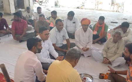 रामलीला मंचन हेतु भूमि पूजन व बल्ली मुहूर्त का हुआ आयोजन