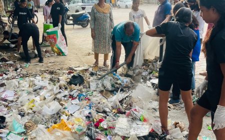 स्वच्छता पखवाड़े में  रामलीला मैदान को किया स्वच्छ