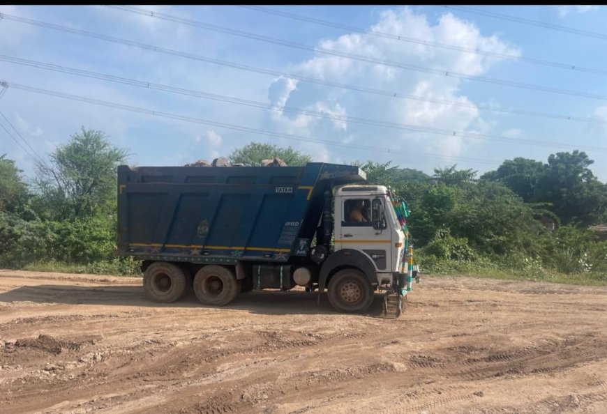 खनिज विभाग ने तिजारा एवं मुंडावर में अवैध खनन पर की कार्रवाही