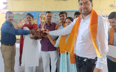 महात्मा गांधी एवं लालबहादुर शास्त्री जयंती पर खेल प्रतिभाओं का किया सम्मान