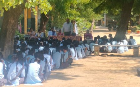 समाज कल्याण सप्ताह:महिला  एवं बालिका कल्याण  दिवस पर जागृति सभा आयोजित