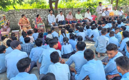 बच्चो ने जीता बाल पंचायत चुनाव ग्रामवासियों ने मनाया जश्न