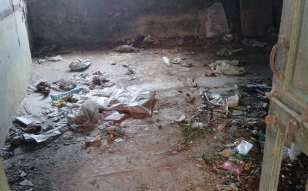 गुरलाँ में मर्ज विधालय भवन कमाई करता पर सौतेले व्यवहार से कमरे बने कचरा पात्र