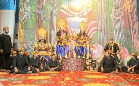 कला मंच द्वारा आयोजित रामलीला में सीता हरण प्रसंग का हुआ जीवंत मंचन