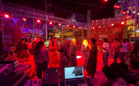 शारदीय नवरात्रि में  गाडरमाला की गलियों में गूंज रही डांडियों की खनक