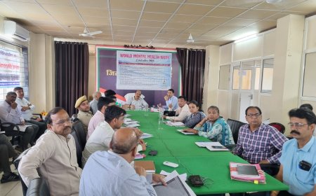 जिला कलेक्टर ने ली साप्ताहिक समीक्षा बैठक: जिले को प्लास्टिक फ्री बनाने के लिए अभियान चलाने के निर्देश