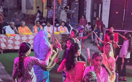 माँ चामुण्डा माता मंदिर में गरबा रास का आयोजन