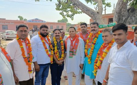 भाजपा किसान मोर्चा जिला भरतपुर की संभागीय सदस्यता अभियान का विशाल कार्यक्रम कसौदा ने हुआ आयोजित