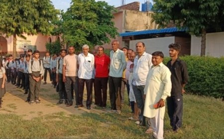 शैक्षणिक भ्रमण के लिए उच्च माध्यमिक आदर्श विद्या मंदिर वैर के भैया -बहिनों का दल रवाना