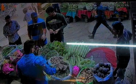 सब्जी मंडी में दुकान पर बैठे आडतिये का एक लाख रुपए से भरा बैग किया पार