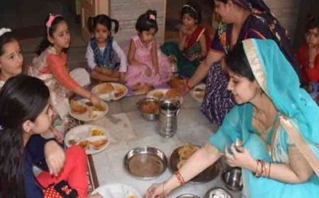 अष्टमी -नवमी एक ही दिन कन्याओं की पूजा