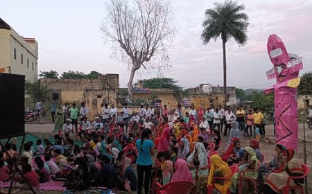 रावण दहन कार्यक्रम में बाल शोषण और सामाजिक बुराइयों के अंत का दिया संदेश