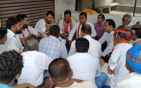 विधायक भड़ाना ने ग्राम पंचायत पांसल में सदस्यता अभियान की समीक्षा ली बैठक