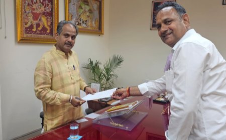 नाथूसर के विस्थापित होने जा रहे परिवारों की मांग को लेकर  राजस्व मंत्री एवं  प्रमुख सचिव  से विधायक देवी सिंह शेखावत  मिले