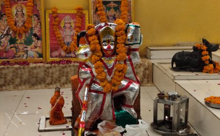 शरद पूर्णिमा पर्व पर श्री कामधेनु बालाजी मंदिर मे धराया 21 किलो खीर का भोग लगाया