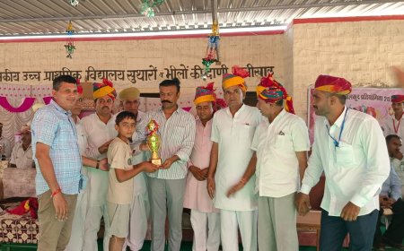 राउप्रावि सुथारों-भीलों की ढाणी में तीन दिवसीय धोरीमन्ना ब्लॉक स्तरीय खेलकूद प्रतियोगिता का हुआ समापन  