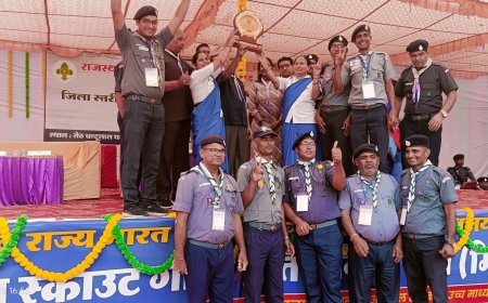 मिनी जंबूरी में स्थानीय संघ थानागाजी ने जीते कुल 13 अवॉर्ड