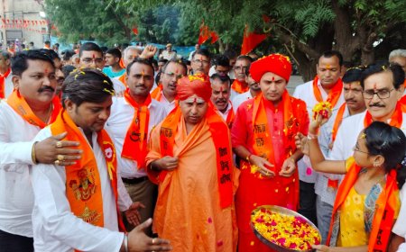 श्री विराट हिन्दू सम्मेलन शस्त्र पूजन, आशीर्वचन, दुर्गावाहिनी स्थापना