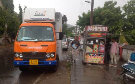 शुद्ध आहार मिलावट पर वार अभियान के तहत कार्रवाई जारी :सिरोही शहर में खाद्य पदार्थों के लिए सैंपल