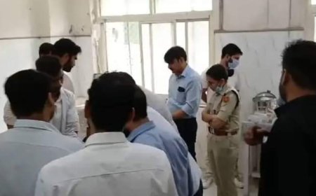 जमीन के विवाद को लेकर हुई  फायरिंग: घायलों को आरबीएम अस्पताल में कराया भर्ती