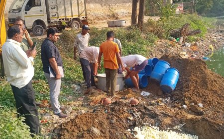 स्वास्थ्य  एवं रसद विभाग की मिलावटखोरों पर कार्यवाही जारी:  500 किलो दुषित एवं बदबूदार रसगुल्ले कराऐ नष्ट