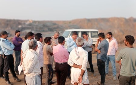 जालिया के किसानों का अवेध ब्लास्टिंग और खनन के विरोध में धरना 132 वे दिन भी जारी