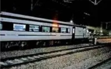 वंदे भारत से सांड टकराया, इंजन की बॉडी क्षतिग्रस्त:  आठ मिनट खैरथल स्टेशन पर खड़ी रही ट्रेन