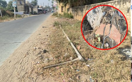 गोविन्दगढ़: नगरपालिका के विद्युत ठेकेदार की लापरवाही बनी आमजन की जिंदगी पर संकट