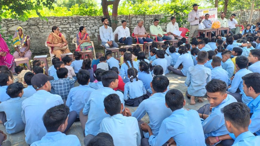 बच्चो ने जीता बाल पंचायत चुनाव ग्रामवासियों ने मनाया जश्न