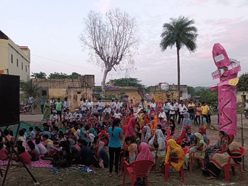 रावण दहन कार्यक्रम में बाल शोषण और सामाजिक बुराइयों के अंत का दिया संदेश