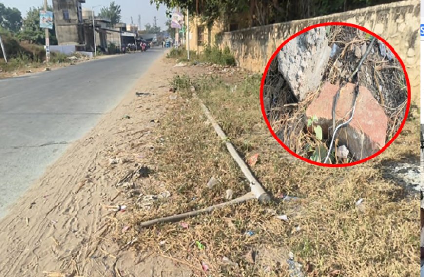 गोविन्दगढ़: नगरपालिका के विद्युत ठेकेदार की लापरवाही बनी आमजन की जिंदगी पर संकट