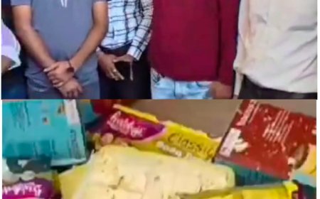 कोटा में ठेका श्रमिकों ने लौटाए सोन पापड़ी के डिब्बेः बोले- ठेकेदार ने 40 रुपए की मिठाई पकड़ा दी; एमबीएस अस्पताल में प्रदर्शन