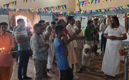 श्री कृष्ण गौशाला चंवरा हीरवाना में अन्नकूट प्रसादी कार्यक्रम पर उमड़े श्रद्धालु