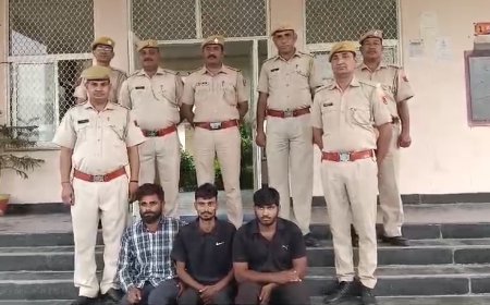 लोहा व्यापारी पर फायरिंग करने के आरोप में तीन पकड़े