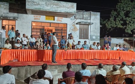 कलेक्टर ने जिले के दूरस्थ गांव में पहुंचकर लगाई रात्रि चौपाल,  ग्रामीणों से हुए रूबरू और सुनी उनकी समस्याएं