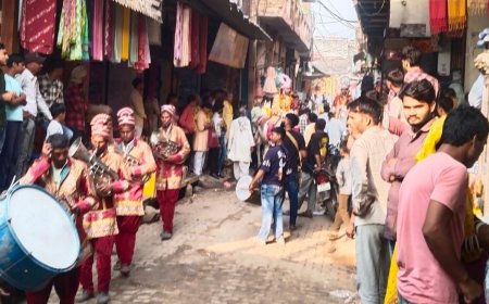 पहाडी में रामबारात की शोभायात्रा निकाली