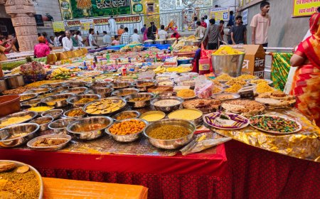 बाबा की दशमी को हुआ मसूरिया मंदिर में भव्य अन्नकूट का आयोजन