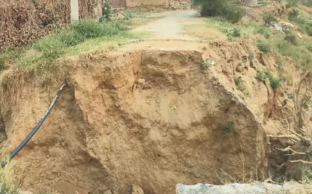 राजीव गांधी केंद्र को जाने वाला मार्ग हुआ क्षतिग्रस्त: चार महीने से लोगों को खेतों में जाने में हो रही परेशान, प्रशासन नहीं दे रहा ध्यान