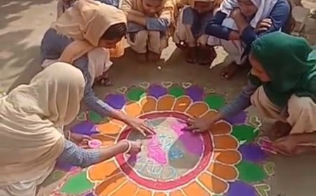 नौगांव तहसील के मुस्कान पब्लिक स्कूल कारोली खालसा में मनाया बाल दिवस