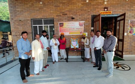 खानेश्वर मंदिर के महंत की 9वीं पुण्यतिथि पर हुआ भण्डारा,   श्रद्धालुओं की प्रसादी ग्रहण