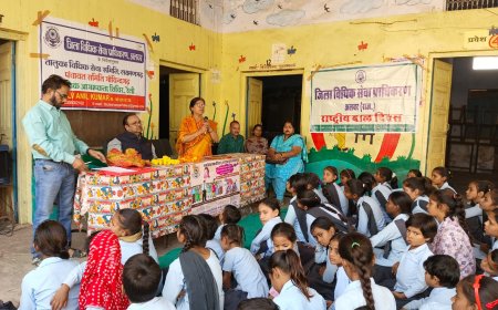 राष्ट्रीय बाल दिवस के उपलक्ष्य में राजकीय बालिका उच्च माध्यमिक विद्यालय गोविंदगढ़ में जागरूकता शिविर आयोजित