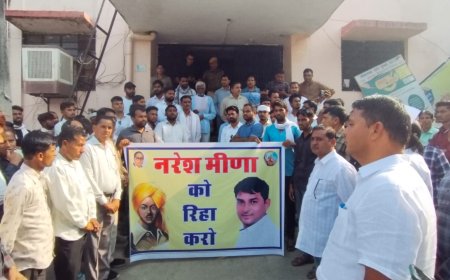 देवली-उनियारा विधानसभा उपचुनाव में समरावता की घटना के विरोध में दिया ज्ञापन, नरेश मीणा कि रिहाई की मांग