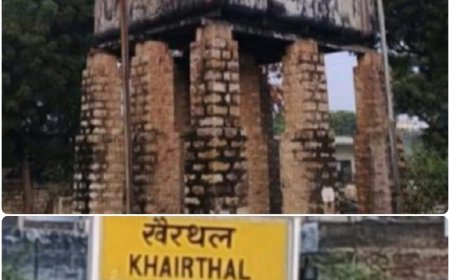 खैरथल रेलवे स्टेशन पर ब्रिटिश कालीन पानी की टंकी: एक अमूल्य धरोहर
