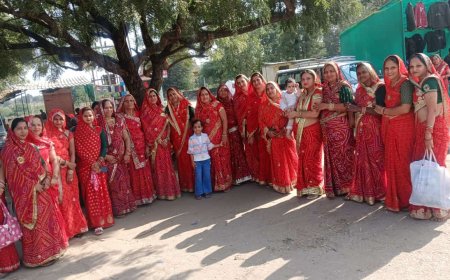 शक्करगढ़ से तुलसी जी के मायरा भरने पधारे ग्रामवासी