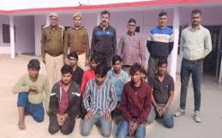 साइबर ठगों के खिलाफ पुलिस की बड़ी कार्रवाई: 10 साइबर ठग गिरफ्तार